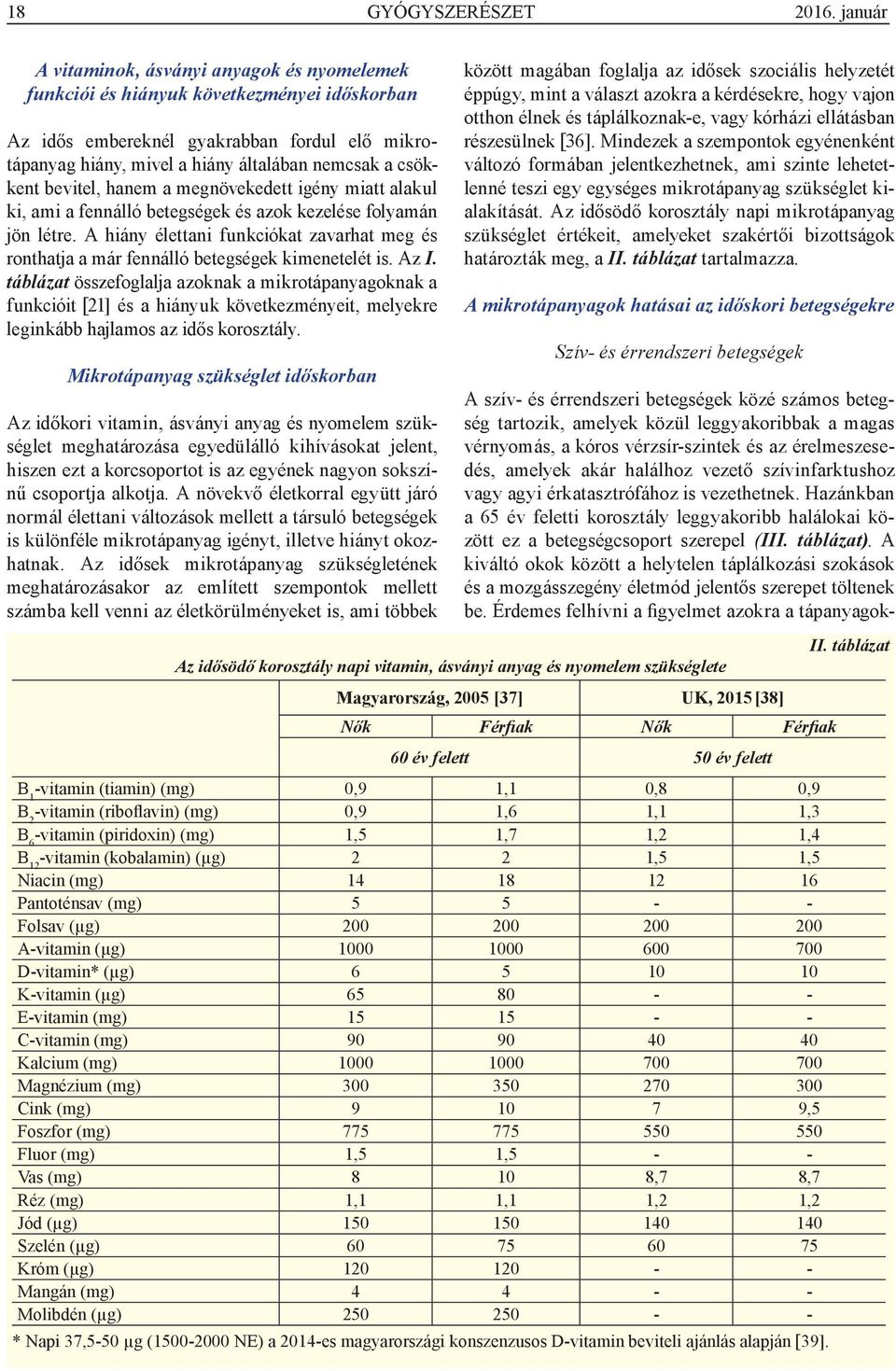 csökkent bevitel, hanem a megnövekedett igény miatt alakul ki, ami a fennálló betegségek és azok kezelése folyamán jön létre.