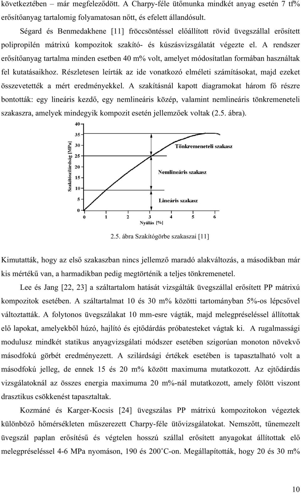 A rendszer ersítanyag tartalma minden esetben 40 m% volt, amelyet módosítatlan formában használtak fel kutatásaikhoz.