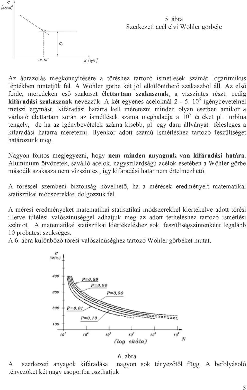 Kifáradási határra kell méretezni minden olyan esetben amikor a várható élettartam során az ismétlések száma meghaladja a 10 7 értéket pl. turbina tengely, de ha az igénybevételek száma kisebb, pl.