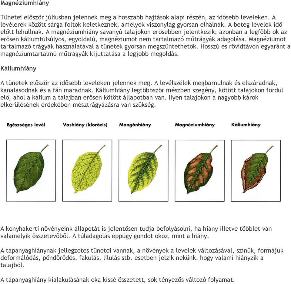 Nem betegség, éhezik. Tápanyaghiánya van. Tápanyaghiány. Június hónapban  fokozottan jelentkezik a tápanyaghiány. - PDF Ingyenes letöltés