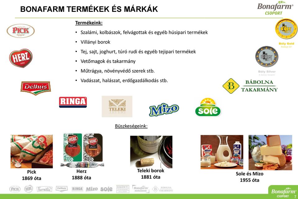 termékek Vetőmagok és takarmány Műtrágya, növényvédő szerek stb.