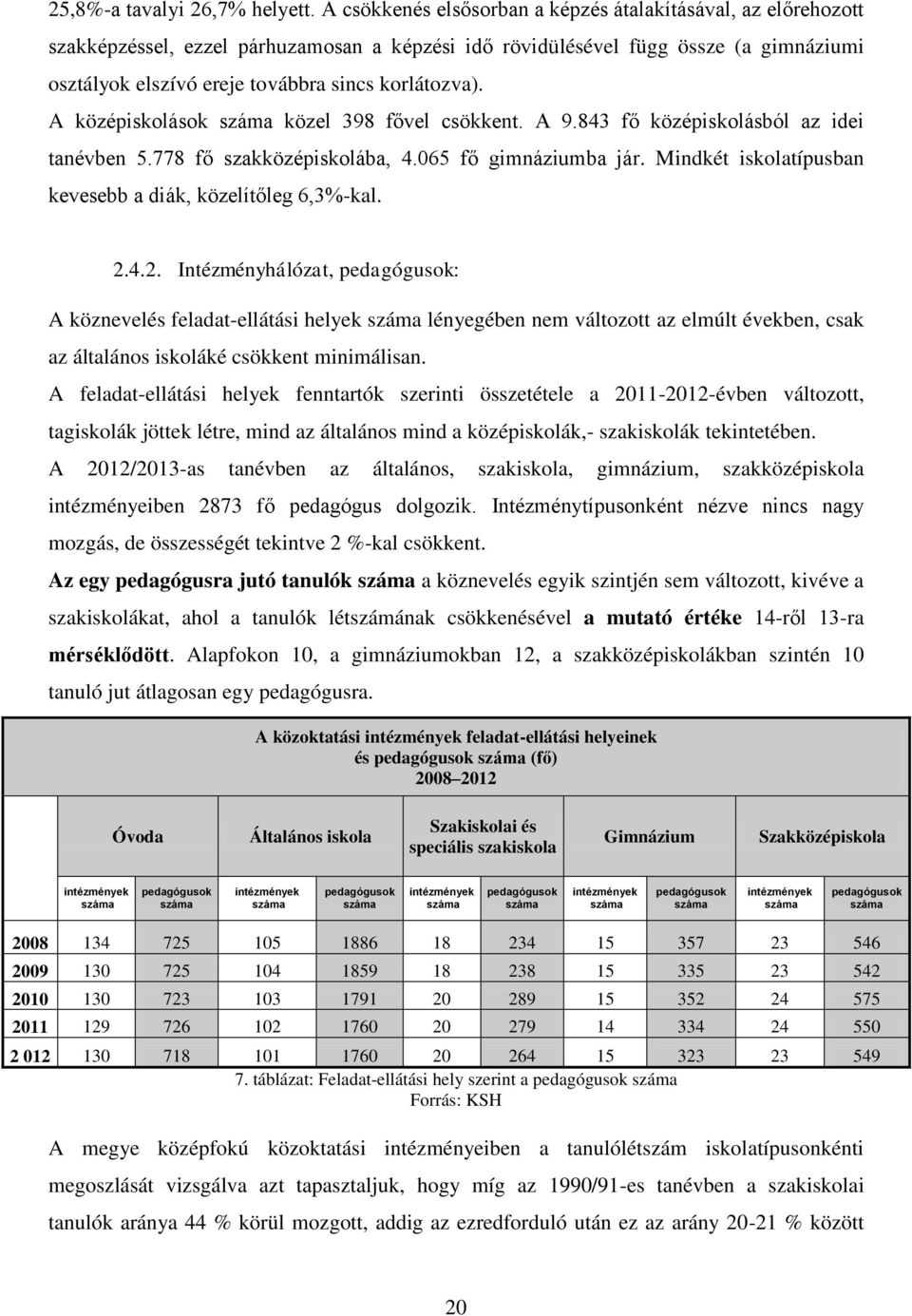 korlátozva). A középiskolások száma közel 398 fővel csökkent. A 9.843 fő középiskolásból az idei tanévben 5.778 fő szakközépiskolába, 4.065 fő gimnáziumba jár.