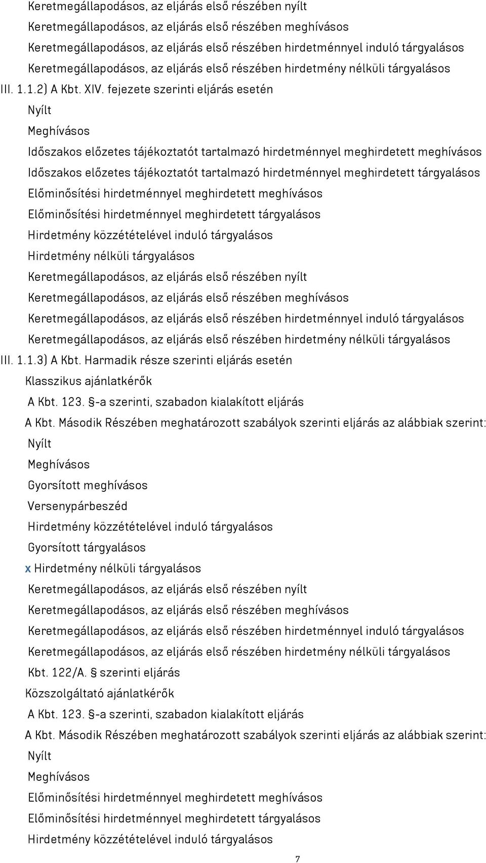 fejezete szerinti eljárás esetén Nyílt Meghívásos Időszakos előzetes tájékoztatót tartalmazó hirdetménnyel meghirdetett meghívásos Időszakos előzetes tájékoztatót tartalmazó hirdetménnyel