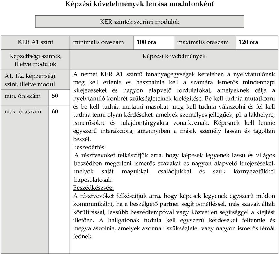 fordulatokat, amelyeknek célja a nyelvtanuló konkrét szükségleteinek kielégítése.