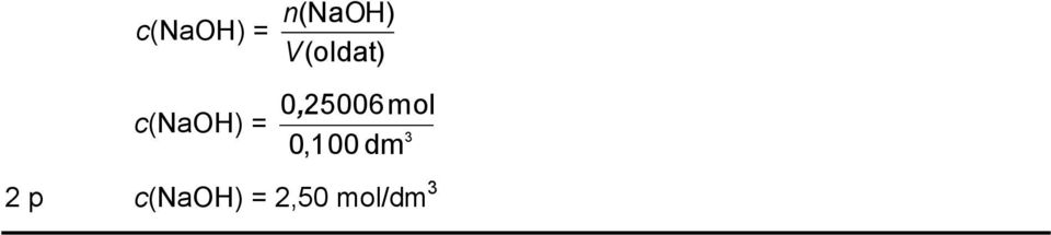 c(naoh) = 3 0,100 dm