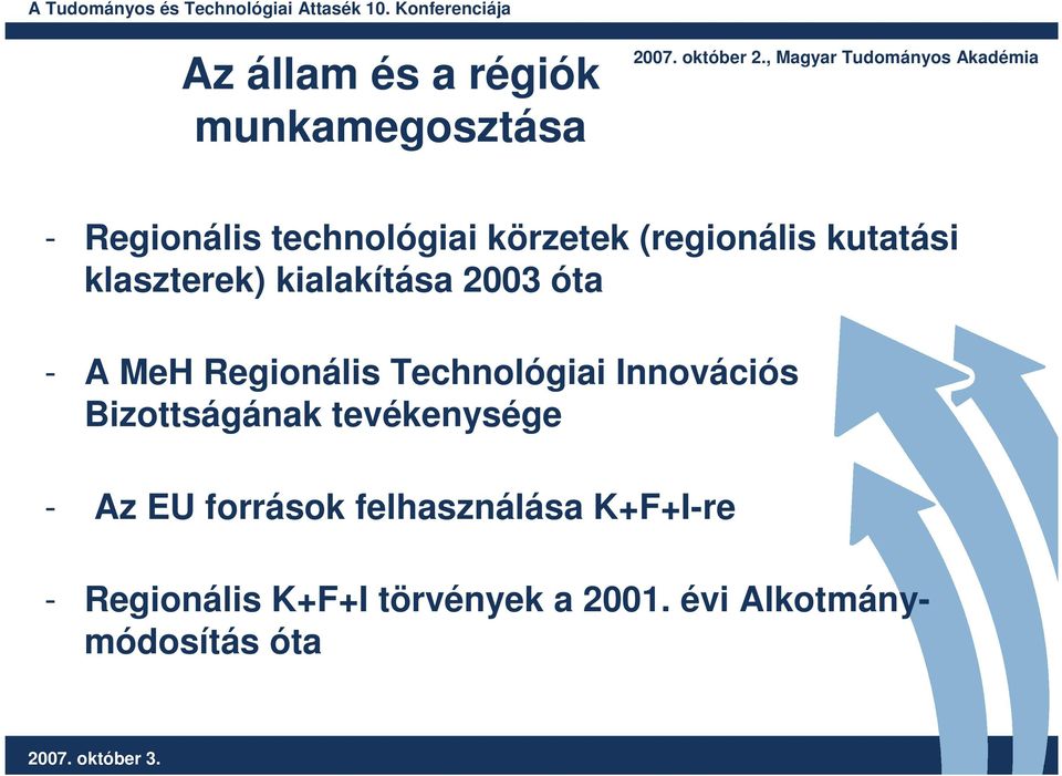Technológiai Innovációs Bizottságának tevékenysége - Az EU források