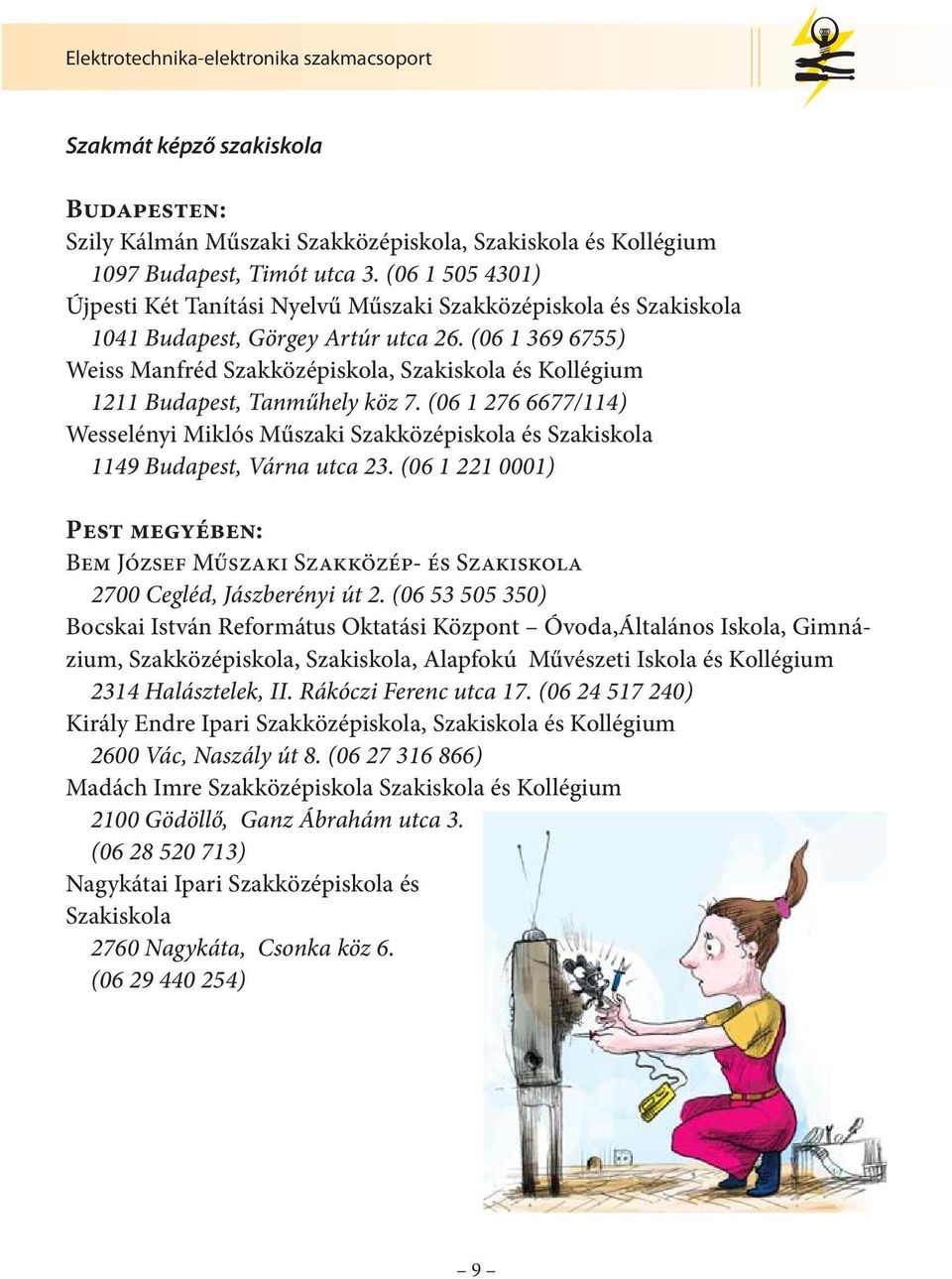 (06 1 369 6755) Weiss Manfréd Szakközépiskola, Szakiskola és Kollégium 1211 Budapest, Tanműhely köz 7.