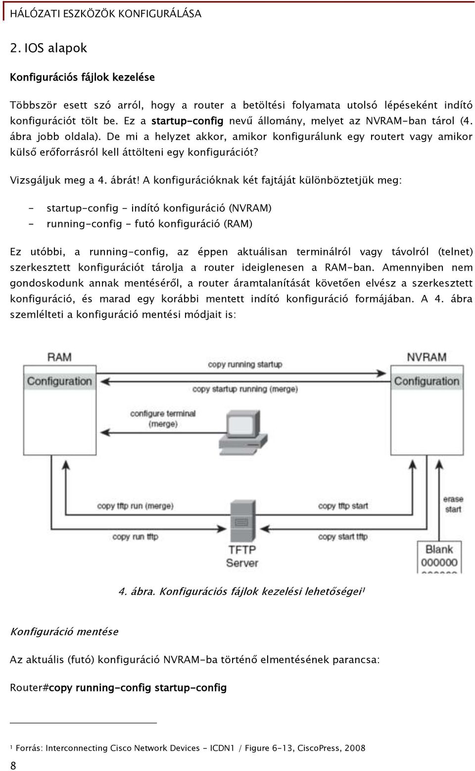 De mi a helyzet akkor, amikor konfigurálunk egy routert vagy amikor külső erőforrásról kell áttölteni egy konfigurációt? Vizsgáljuk meg a 4. ábrát!