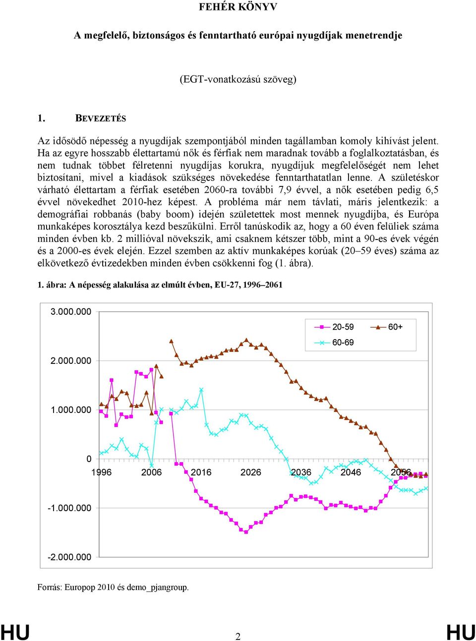 szükséges növekedése fenntarthatatlan lenne. születéskor várható élettartam a férfiak esetében 2060-ra további 7,9 évvel, a nők esetében pedig 6,5 évvel növekedhet 2010-hez képest.