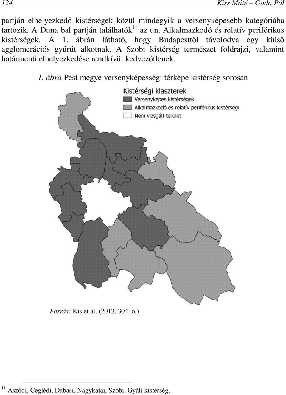 ábrán látható, hogy Budapesttől távolodva egy külső agglomerációs gyűrűt alkotnak.