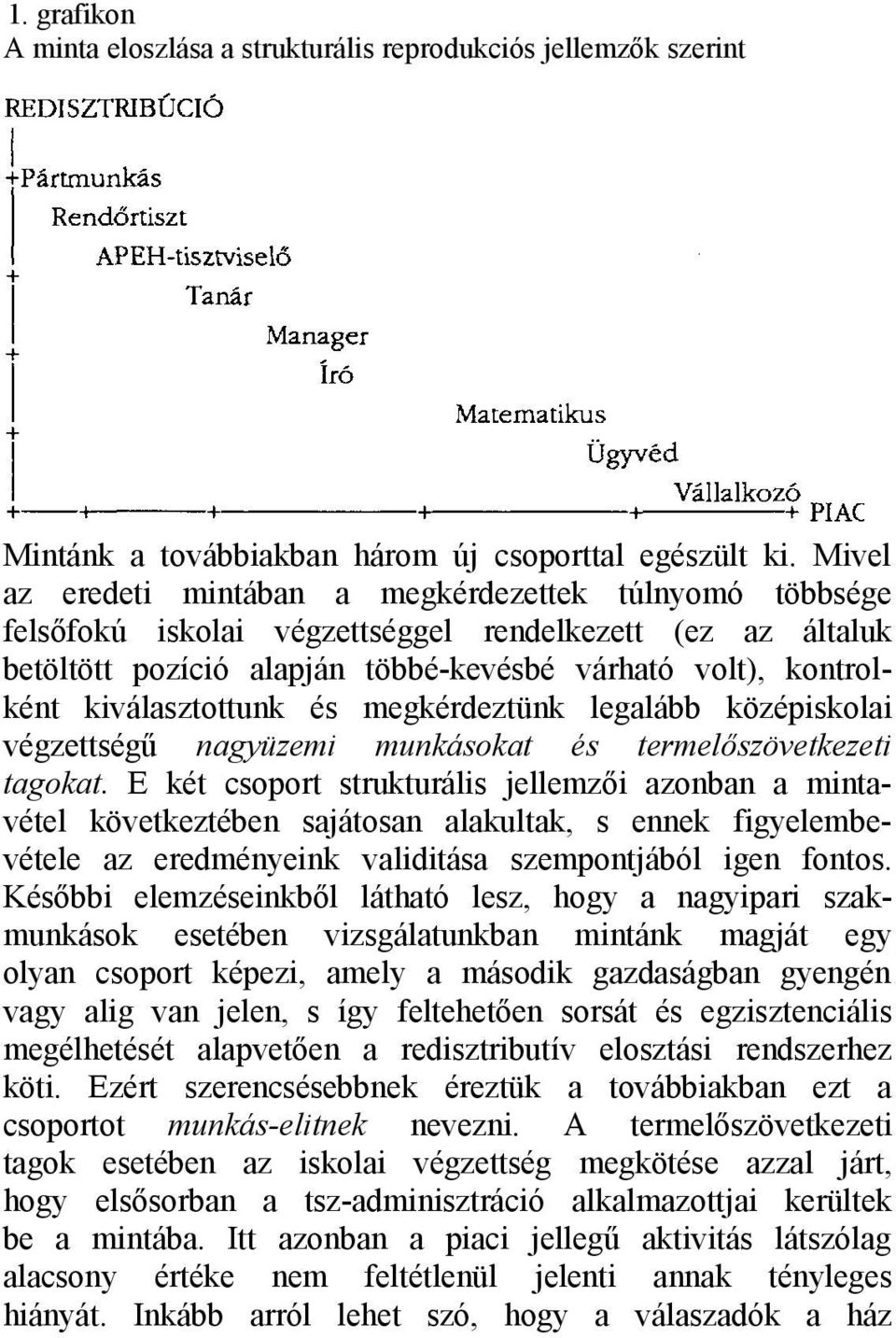 kiválasztottunk és megkérdeztünk legalább középiskolai végzettségű nagyüzemi munkásokat és termelőszövetkezeti tagokat.