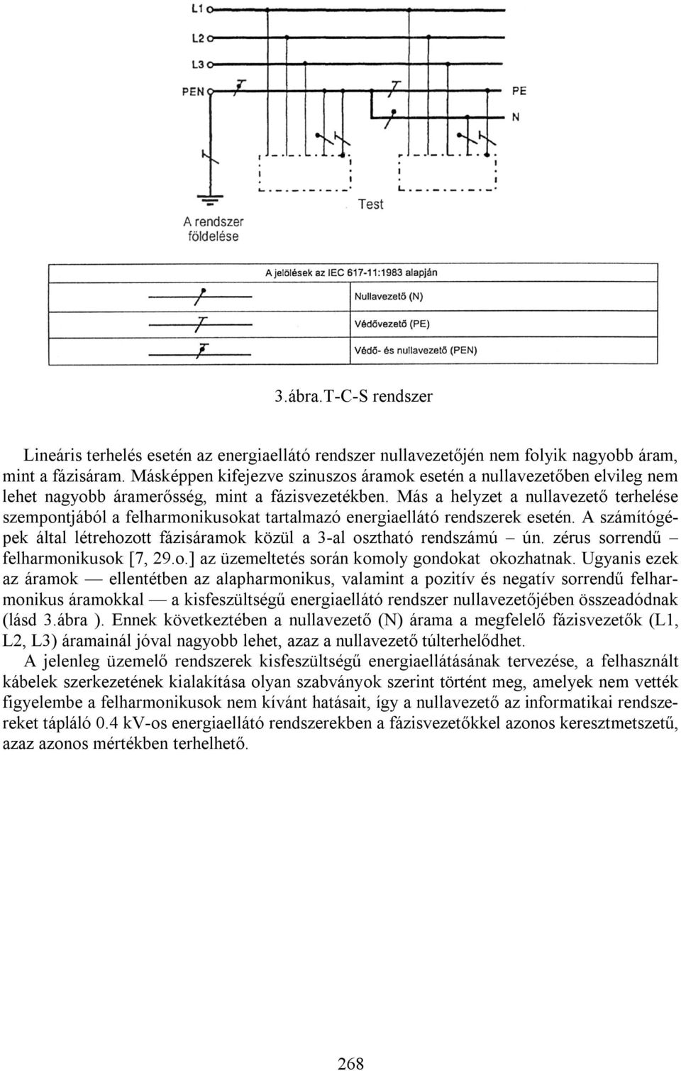 Más a helyzet a nullavezető terhelése szempontjából a felharmonikusokat tartalmazó energiaellátó rendszerek esetén. A számítógépek által létrehozott fázisáramok közül a 3-al osztható rendszámú ún.