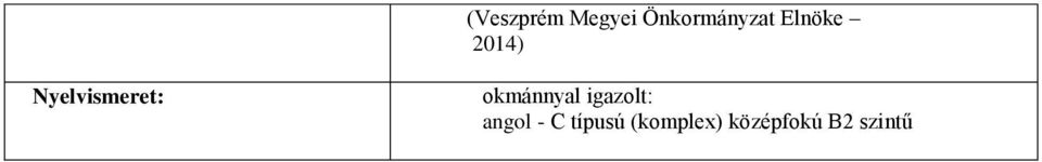 okmánnyal igazolt: angol -