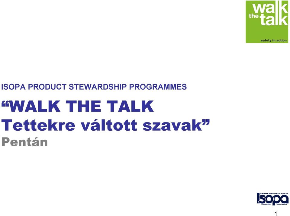PROGRAMMES WALK THE