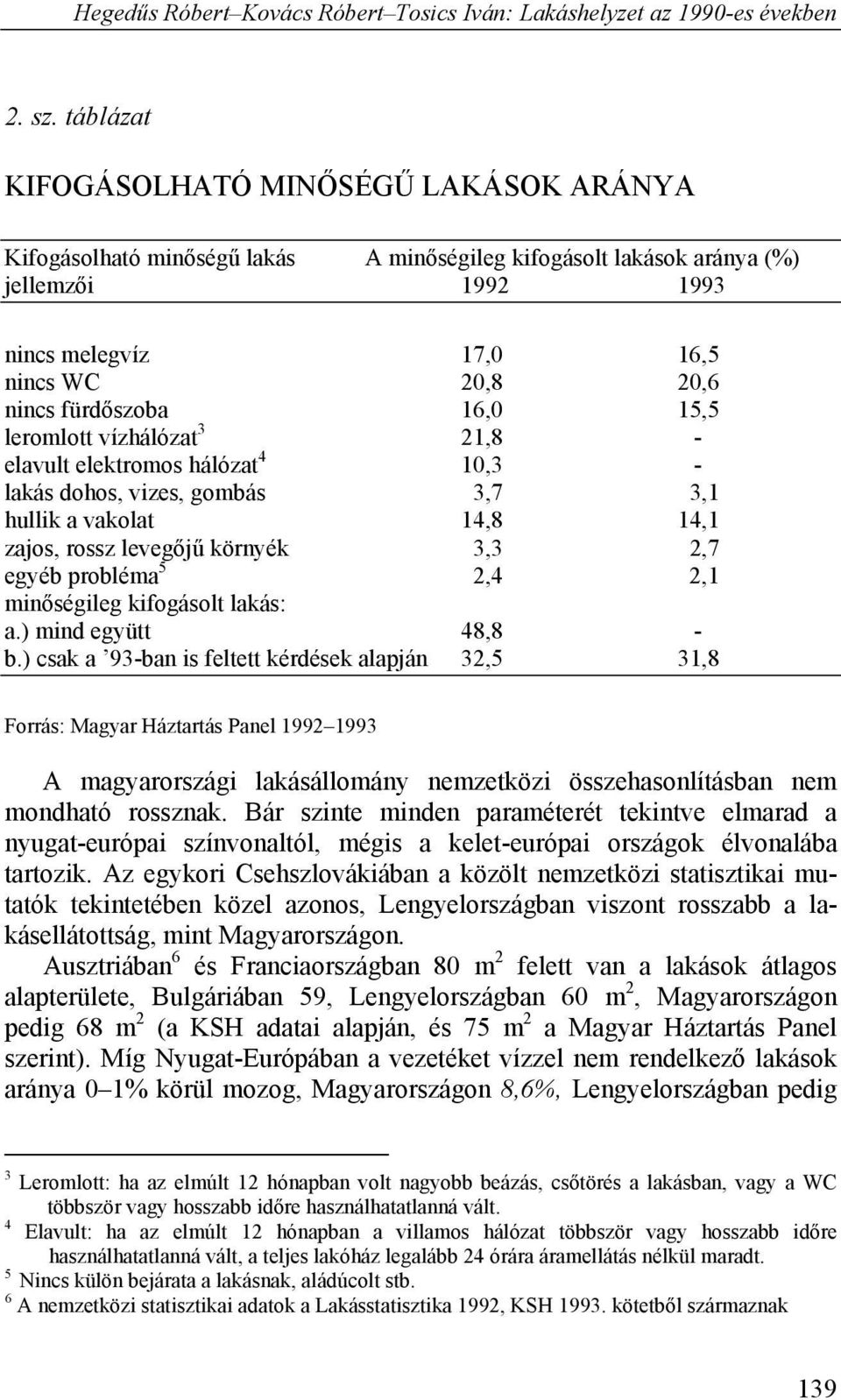 fürdőszoba 16,0 15,5 leromlott vízhálózat 3 21,8 - elavult elektromos hálózat 4 10,3 - lakás dohos, vizes, gombás 3,7 3,1 hullik a vakolat 14,8 14,1 zajos, rossz levegőjű környék 3,3 2,7 egyéb