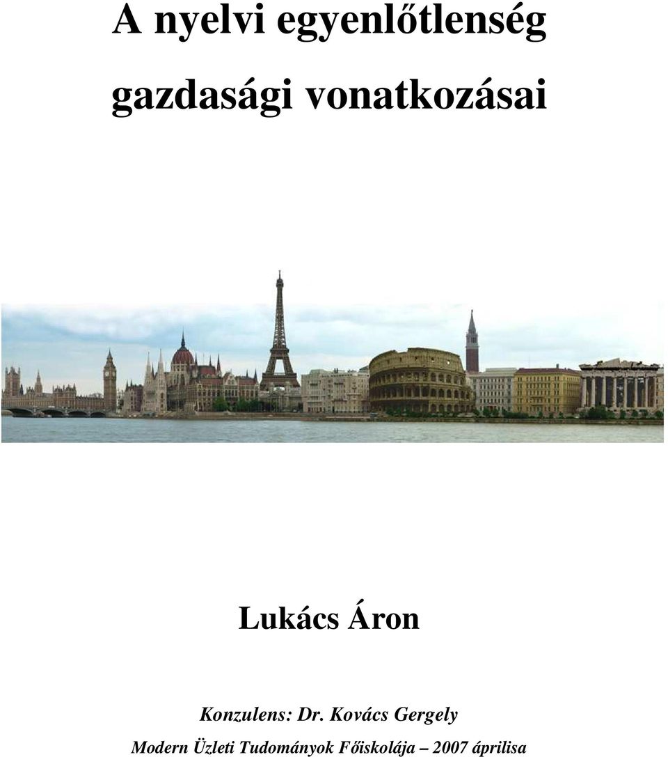 Konzulens: Dr.