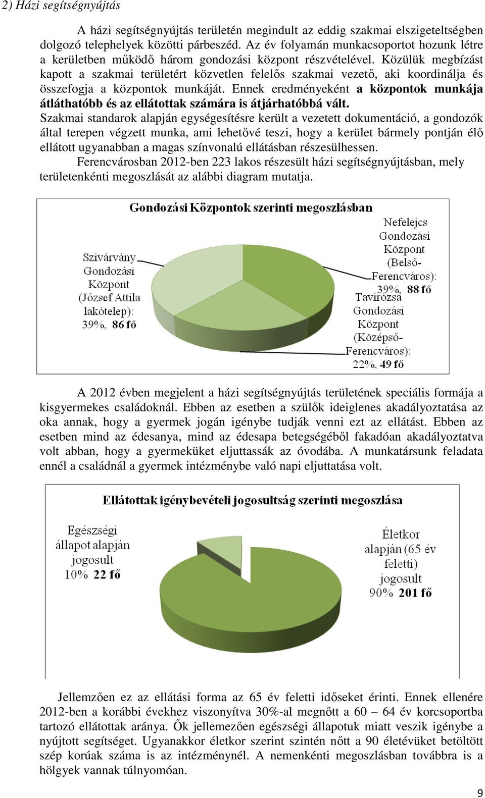 Közülük megbízást kapott a szakmai területért közvetlen felelős szakmai vezető, aki koordinálja és összefogja a központok munkáját.