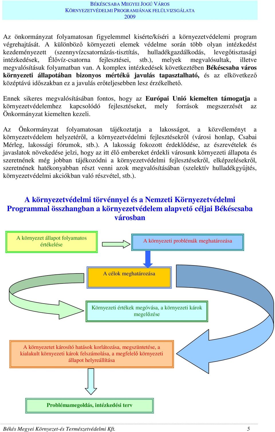 stb.), melyek megvalósultak, illetve megvalósításuk folyamatban van.