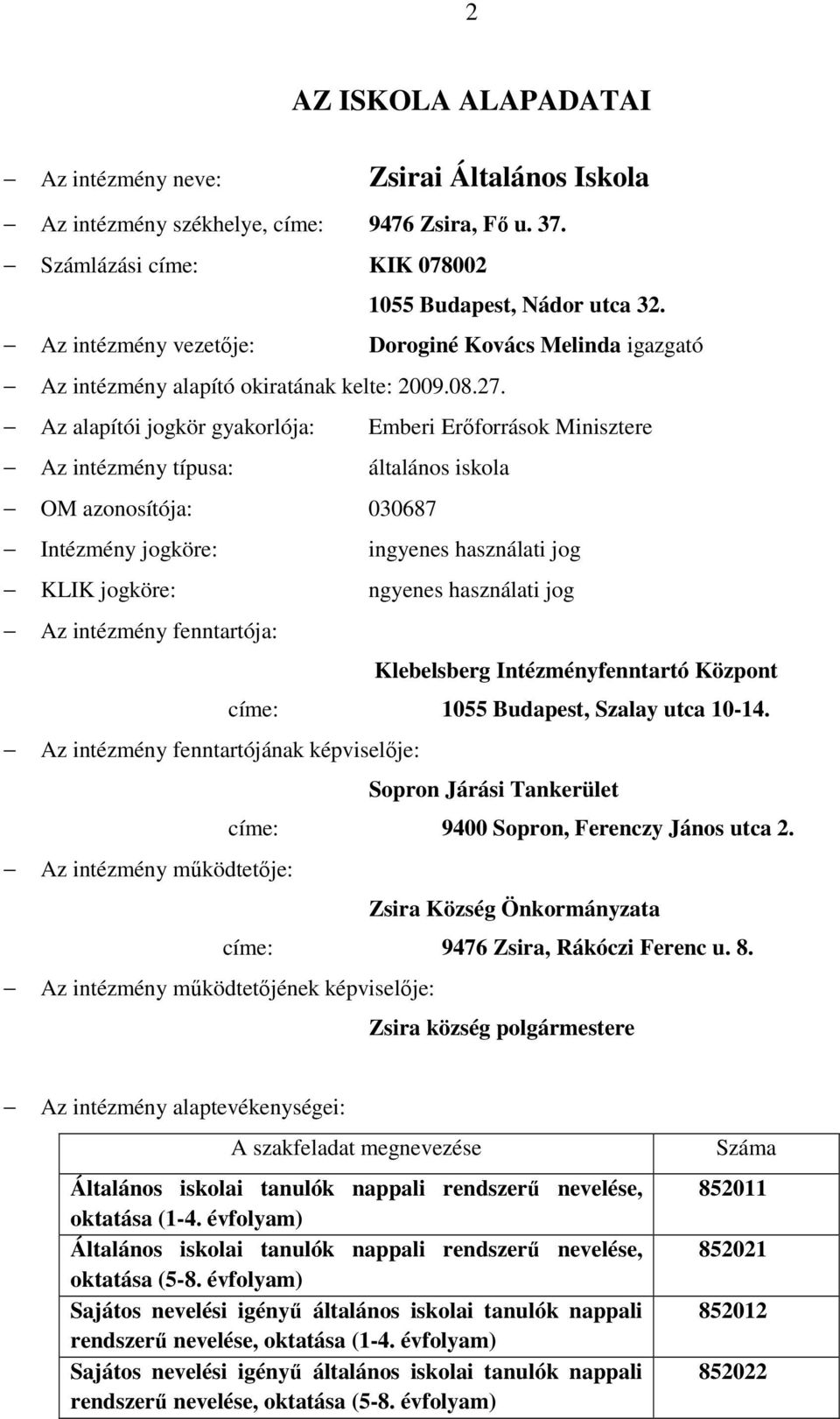 A ZSIRAI ÁLTALÁNOS ISKOLA - PDF Free Download