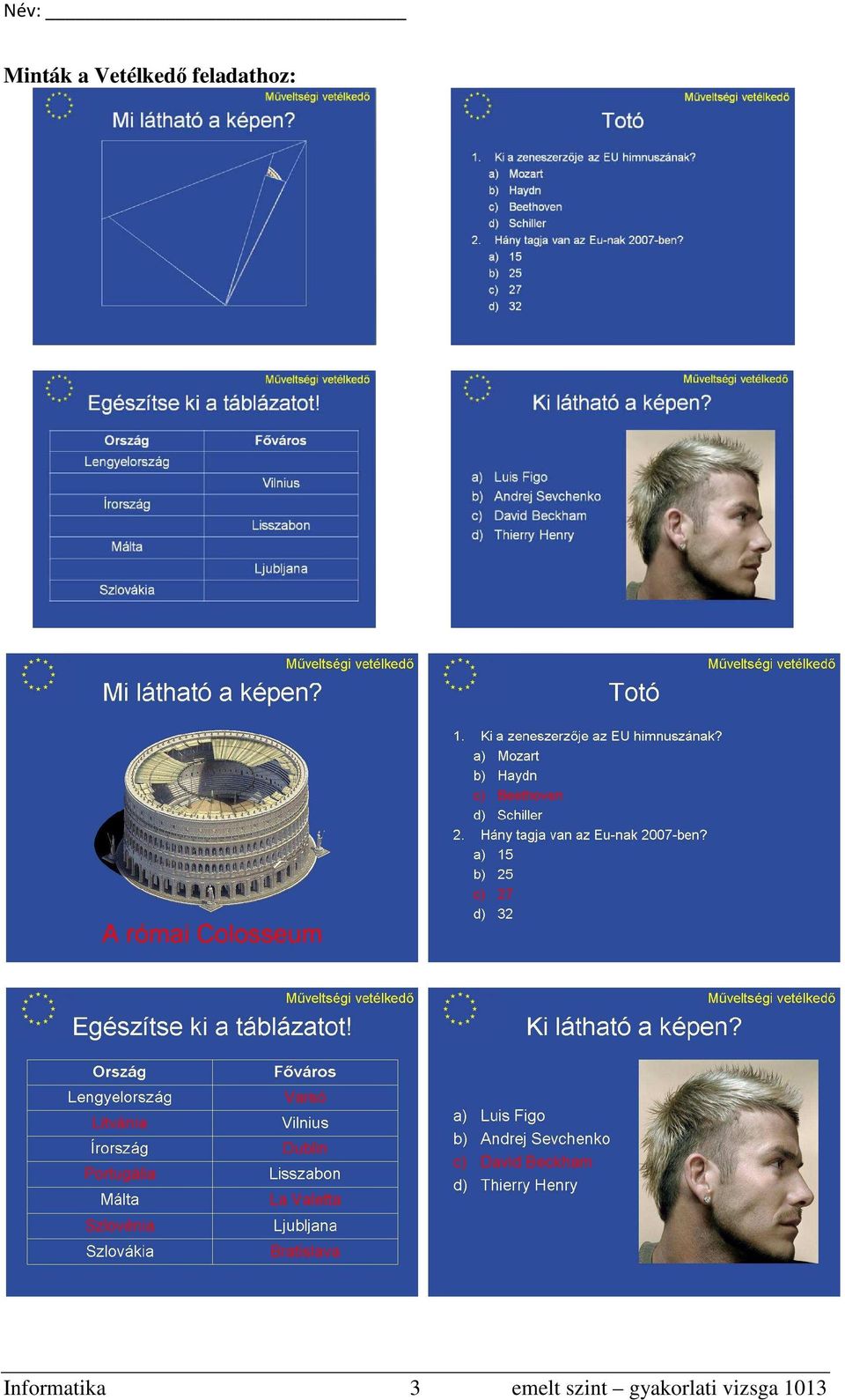 Informatika 3 emelt