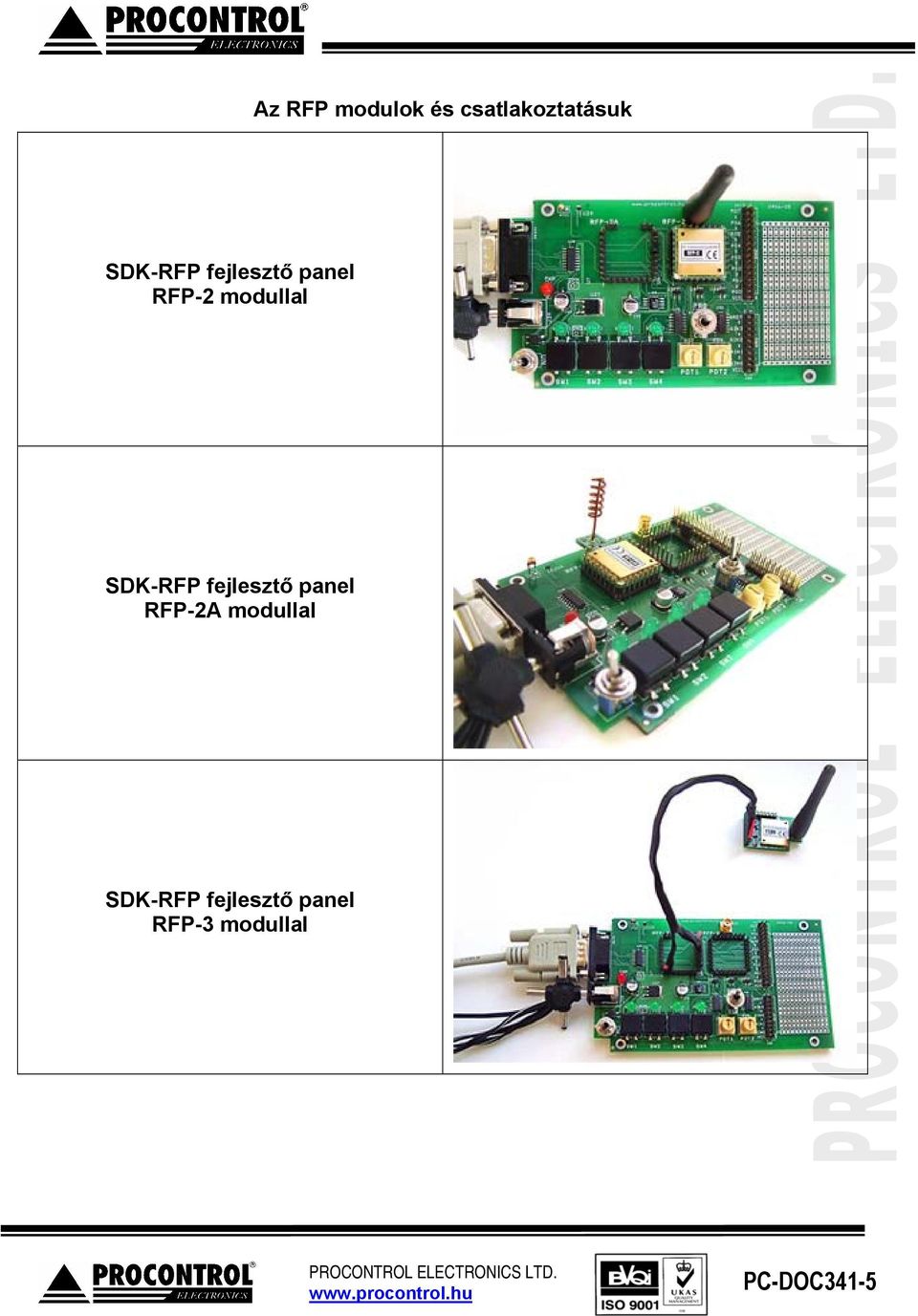 SDK-RFP fejlesztő panel RFP-2A modullal