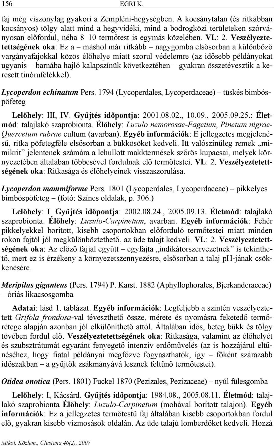 Veszélyeztetettségének oka: Ez a máshol már ritkább nagygomba elsősorban a különböző vargányafajokkal közös élőhelye miatt szorul védelemre (az idősebb példányokat ugyanis barnába hajló kalapszínük