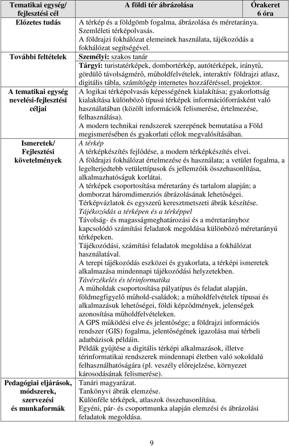 A földrajzi fokhálózat elemeinek használata, tájékozódás a fokhálózat segítségével.