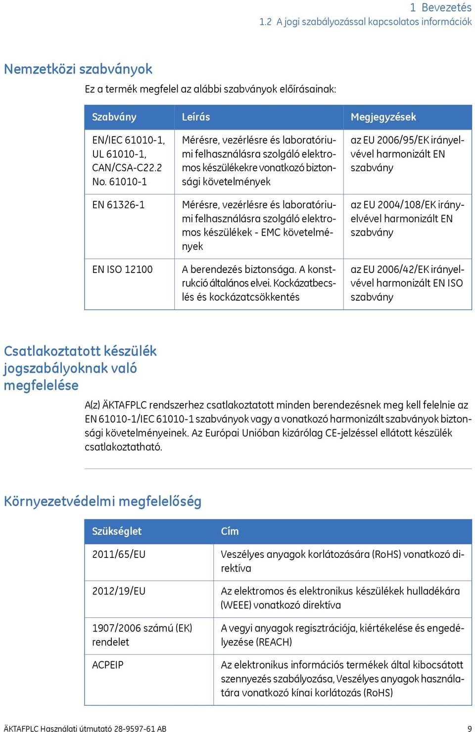 felhasználásra szolgáló elektromos készülékek - EMC követelmények A berendezés biztonsága. A konstrukció általános elvei.
