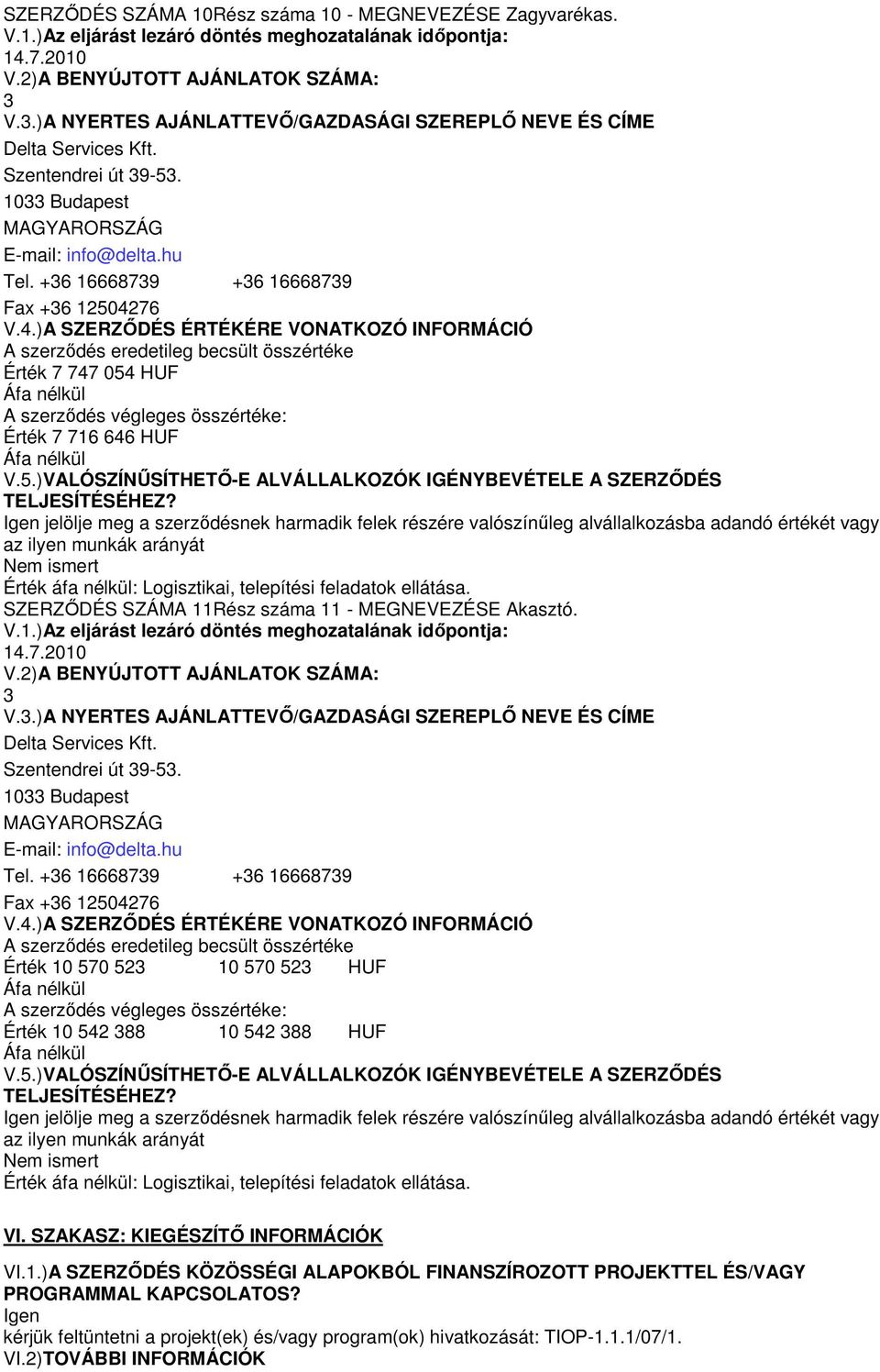 Szentendrei út 9-5. 10 Budapest Fax +6 12504276 Érték 10 570 52 10 570 52 HUF Érték 10 542 88 10 542 88 HUF VI.