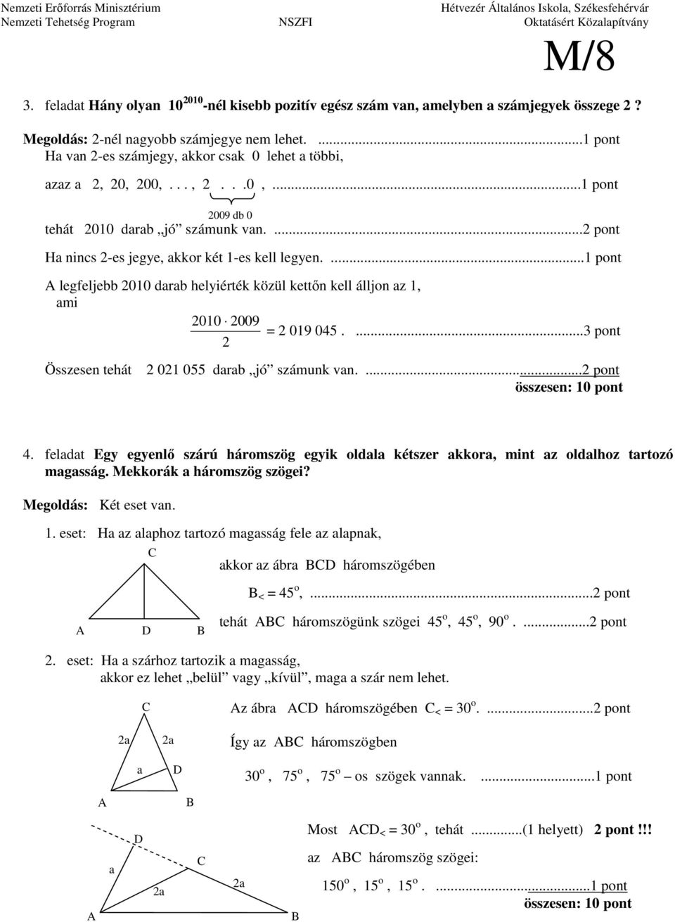 Varga Tamás Matematikaverseny 8. osztályos feladatok megoldásai iskolai  forduló PDF Free Download