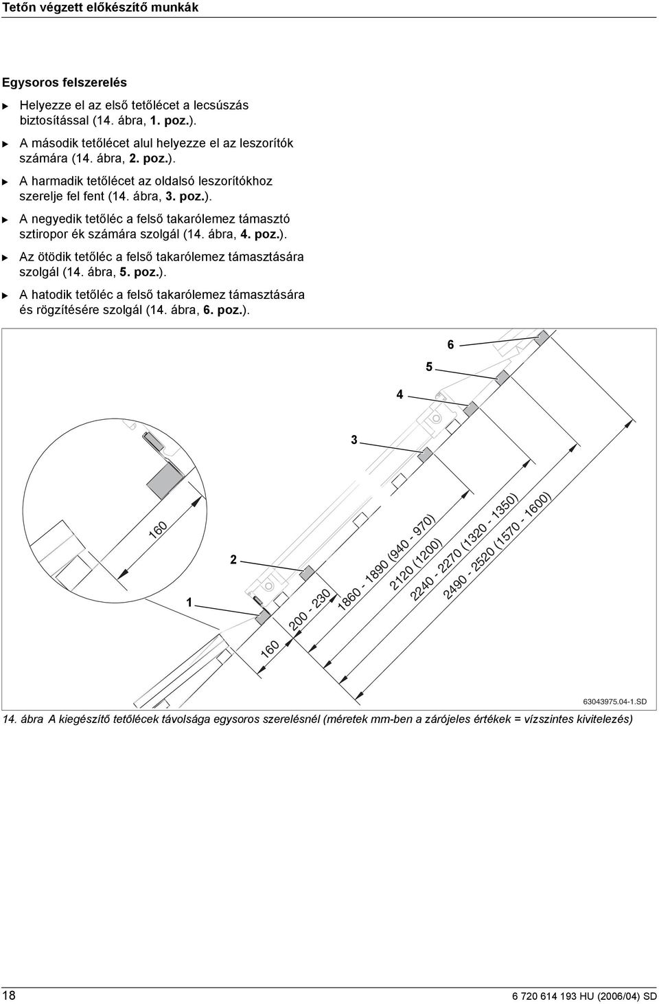 ábra, 6. poz.). 5 6 4 60 60 00-0 860-890 (940-970) 0 (00) 40-70 (0-50) 490-50 (570-600) 604975.04-.SD 4.