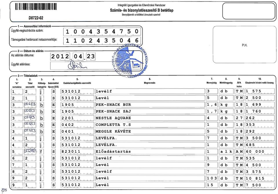 5, 4, 7,5,O I I O 2 4 3 