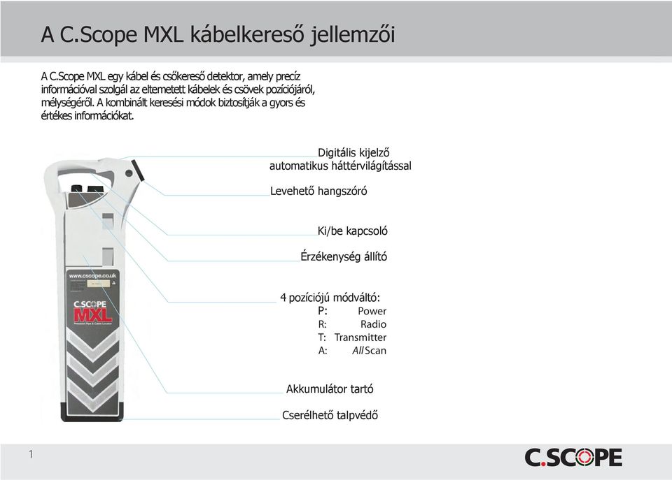 pozíciójáról, mélységéről. A kombinált keresési módok biztosítják a gyors és értékes információkat.