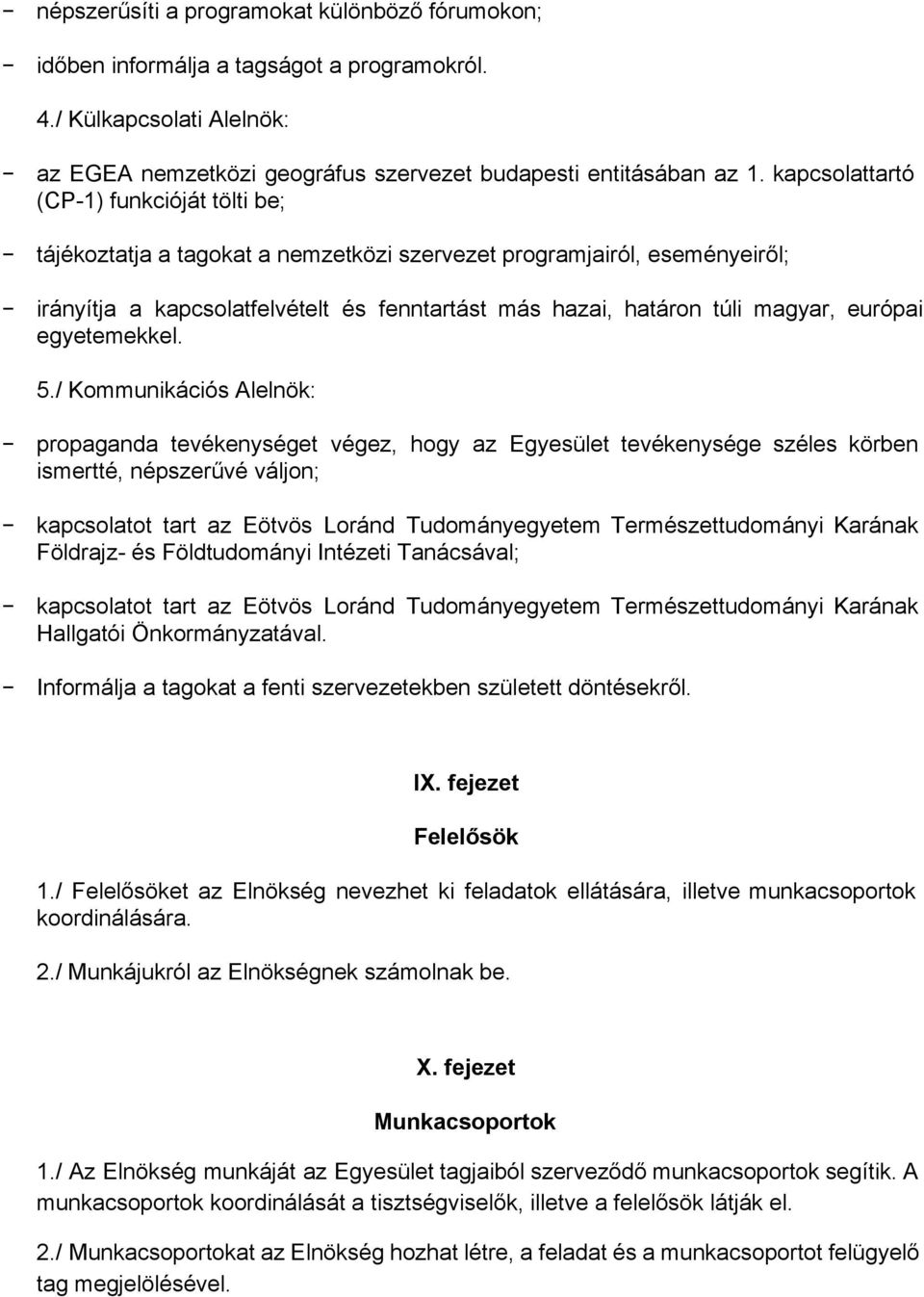 európai egyetemekkel. 5.