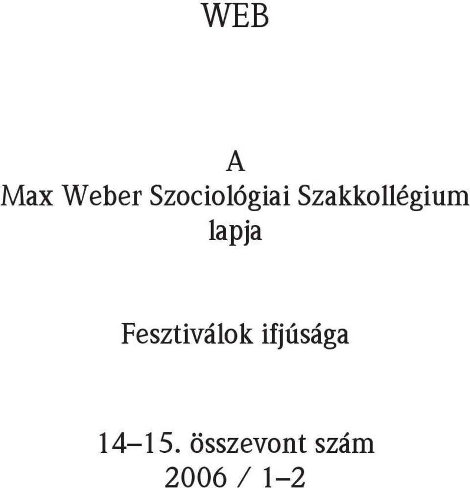 Szakkollégium lapja