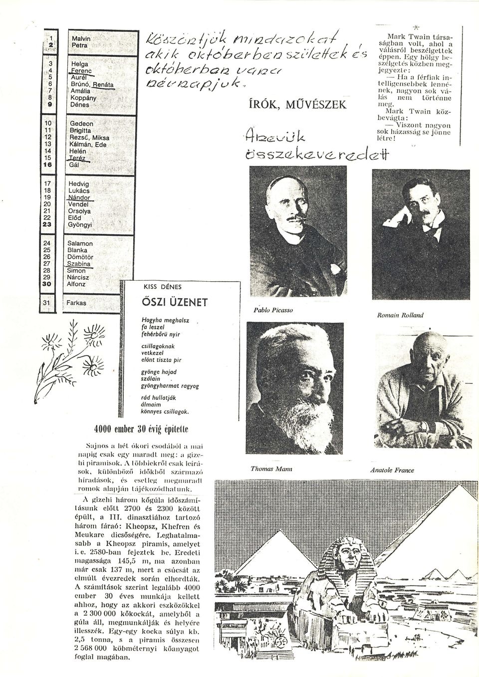 x,ark Trvain köz. bcvg -:r: - Viszonl nagyoll sok hrizassrigsc jönne llrc! esszak"ev'oreje'+l ' Hedvig,' Lukcs '.l Nndor Vendel Orsolya Előd Gyöngyi.l Salamon Bfanka.