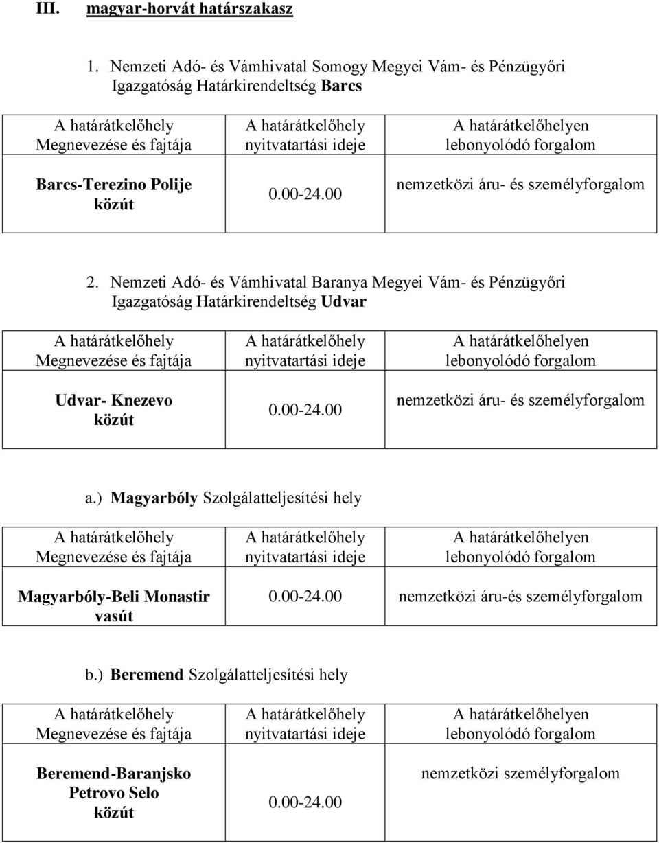 és személyforgalom 2.