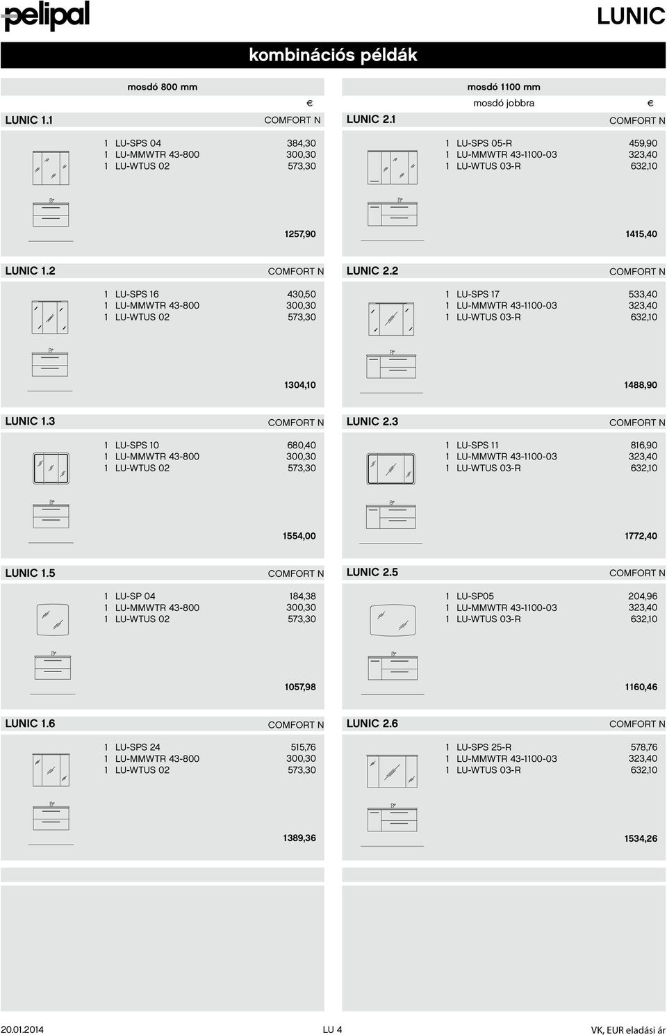 2 LU-SPS 6 LU-MMWTR 43-800 LU-WTUS 02 430,50 300,30 573,30 LU-SPS 7 LU-MMWTR 43-00-03 LU-WTUS 03-R 533,40 323,40 632,0 304,0 488,90 LUNIC.3 LUNIC 2.