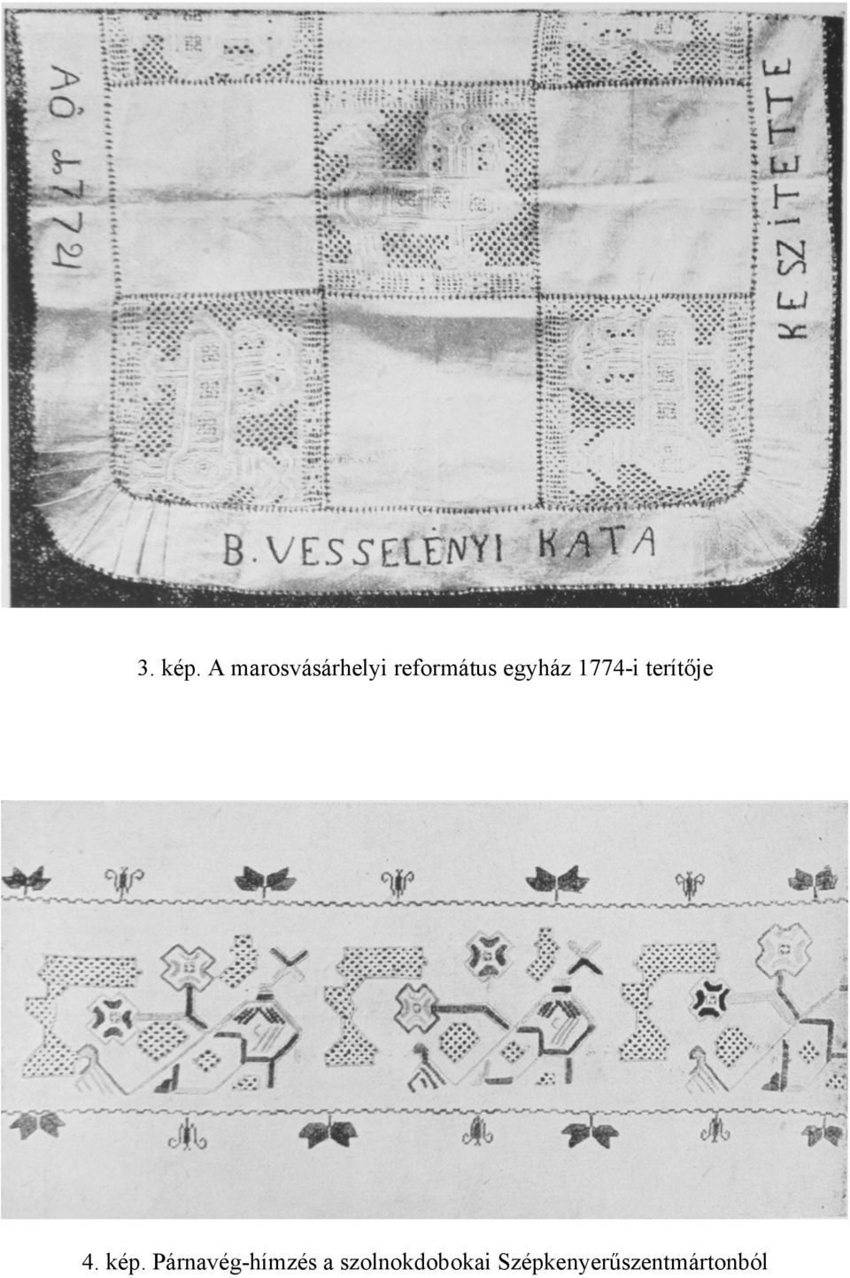 egyház 1774-i terítője 4. kép.