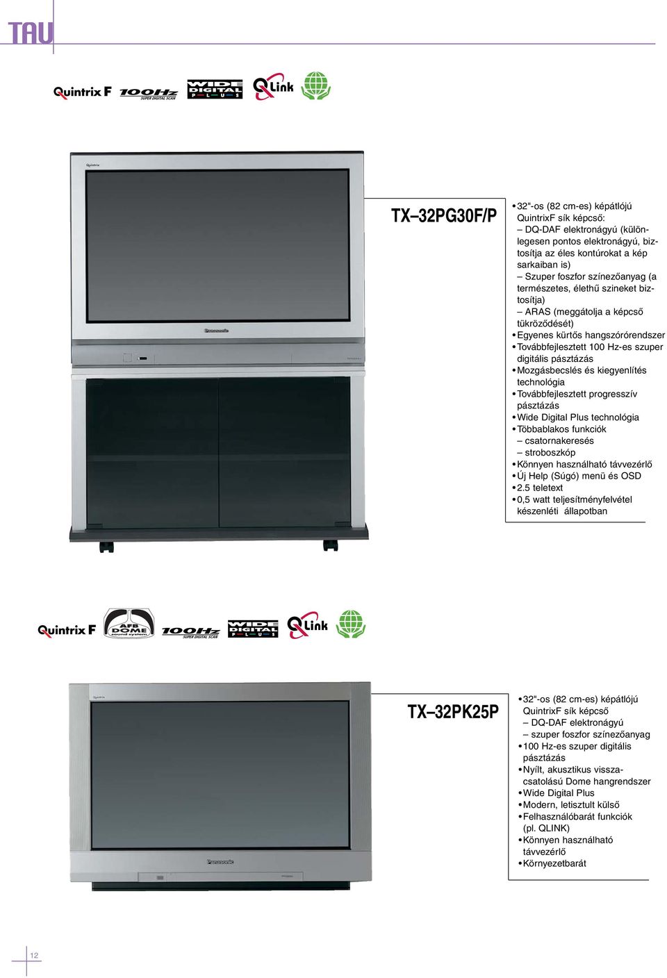 kiegyenlítés technológia Továbbfejlesztett progresszív pásztázás Wide Digital Plus technológia Többablakos funkciók csatornakeresés stroboszkóp Könnyen használható távvezérlõ Új Help (Súgó) menü és