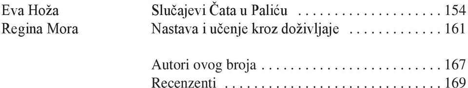 učenje kroz doživljaje.