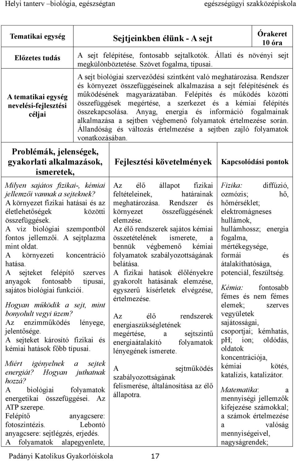 A sejteket felépítő szerves anyagok fontosabb típusai, sajátos biológiai funkciói. Hogyan működik a sejt, mint bonyolult vegyi üzem? Az enzimműködés lényege, jelentősége.