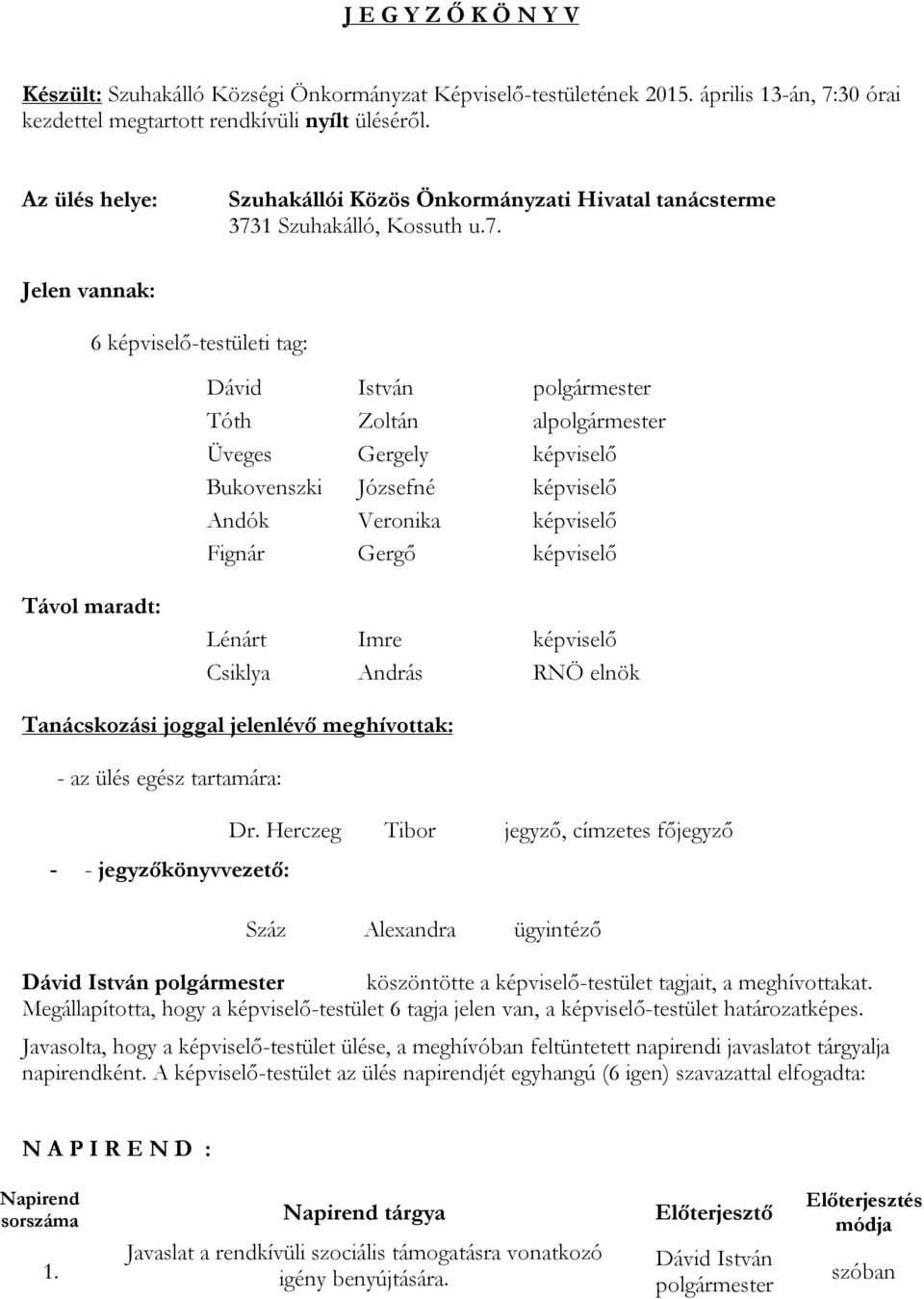 1 Szuhakálló, Kossuth u.7.