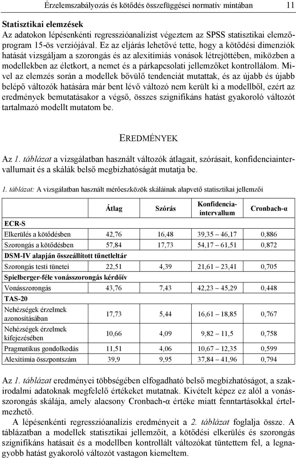 jellemzőket kontrollálom.