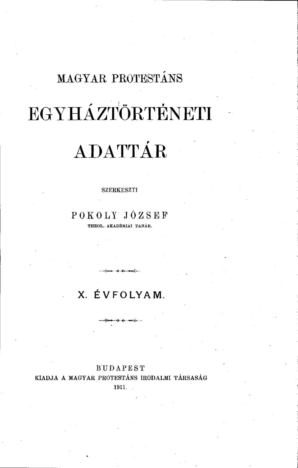 AKADÉMIAI TANÁR. X.