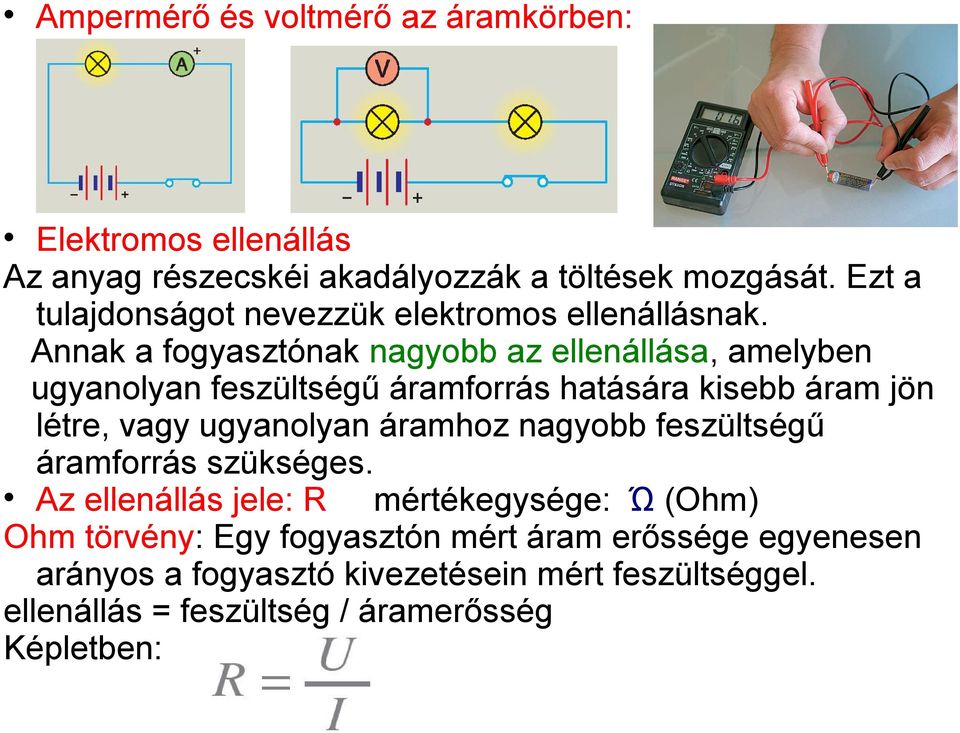Elektromos áram, áramkör, ellenállás - PDF Ingyenes letöltés