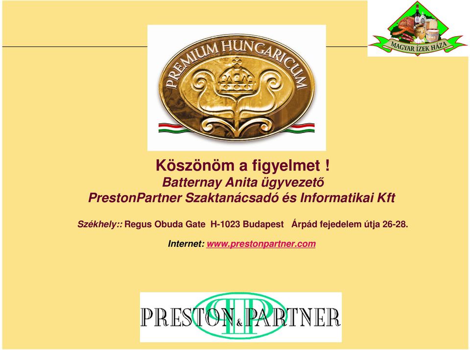 Szaktanácsadó és Informatikai Kft Székhely:: Regus