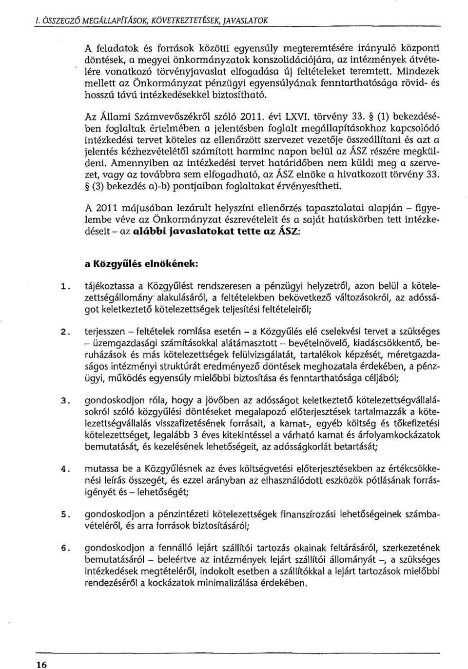 Az Állami Számvevőszékről szóló 2011. évi LXVI. törvény 33.