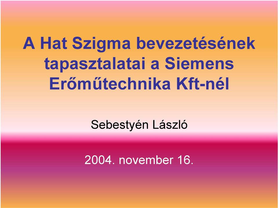 Erőműtechnika Kft-nél