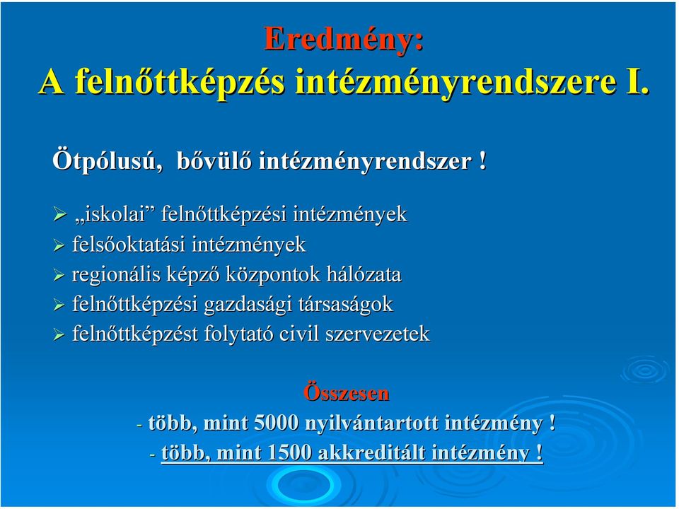 központok hálózata h felnőttk ttképzési gazdasági gi társast rsaságok felnőttk ttképzést folytató civil